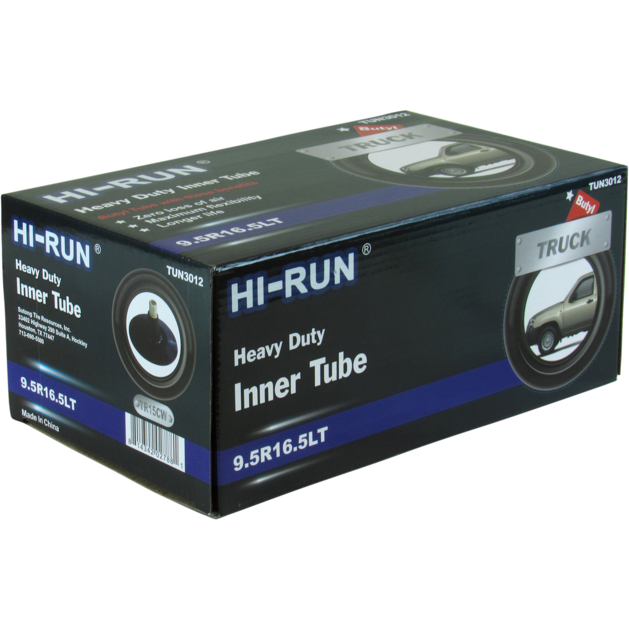 HI-RUN, Tube 9.5R16.5LT (TR15CW) Light Truck, Fits Rim Size 16.5 in, Included (qty.) 1 Model# TUN3012